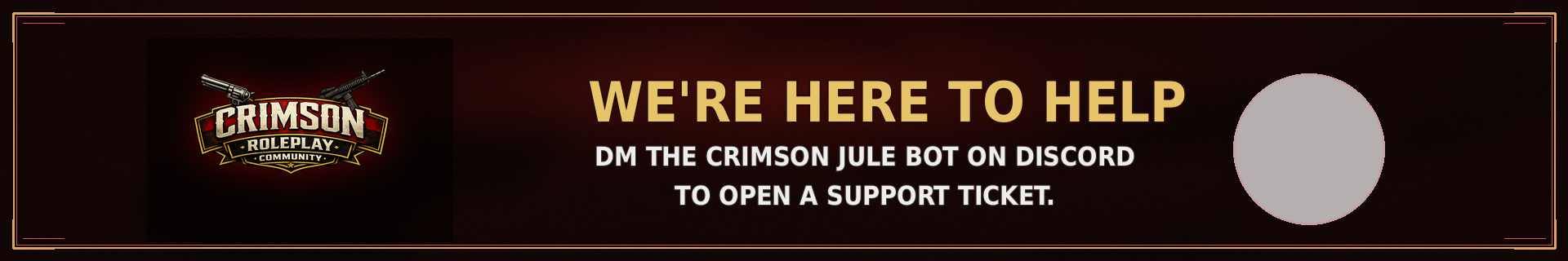 Crimson RolePlay support banner